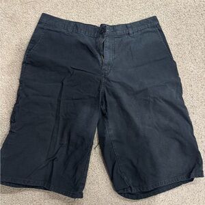 Dickies Men's Dark Black Flat Front Shorts
